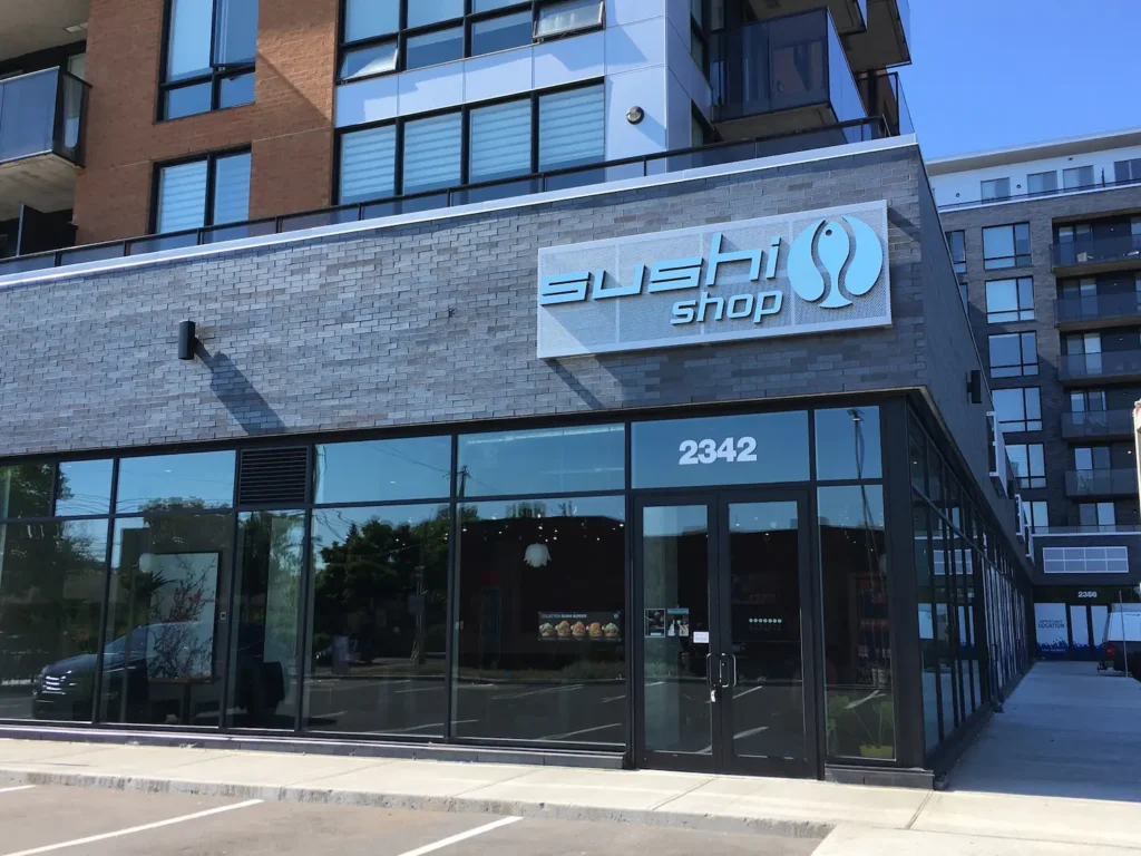 Exterior of a Sushi Shop franchise location